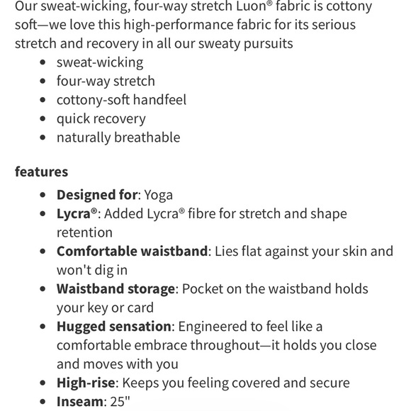 Lululemon Wunder Under Hi-Rise Legging 25” - Picture 4 of 12